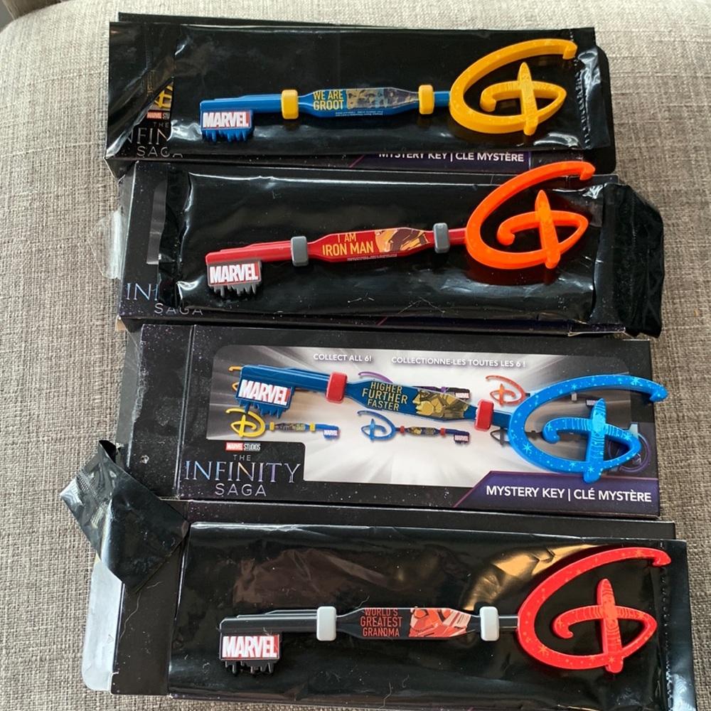 Disney Marvel Mystery Keys - 4 of 6 keys